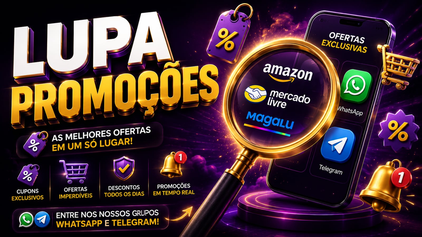Lupa Promoções: como funciona o grupo de ofertas — Lupa Deals